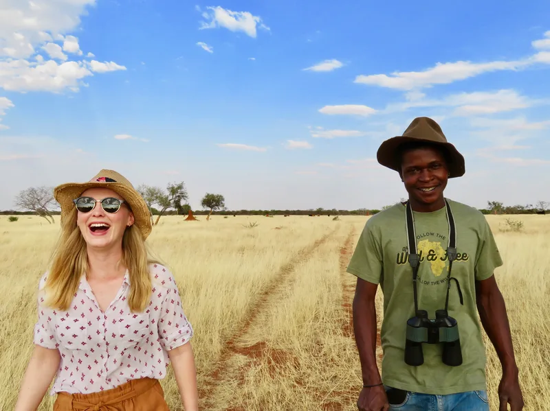 Hiking in the Kalahari