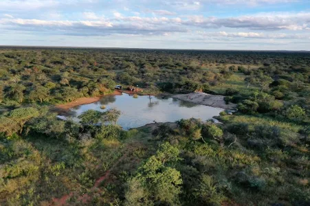 Ombe waterhole aerial